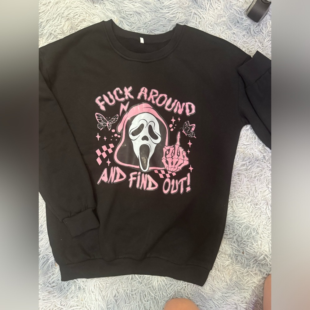 Ghostface printed sweater